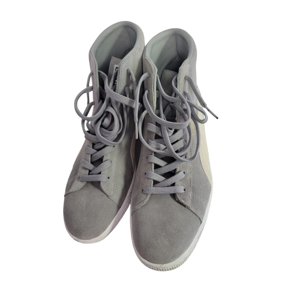 PUMA high top fashion sneakers for men 10.5 grey